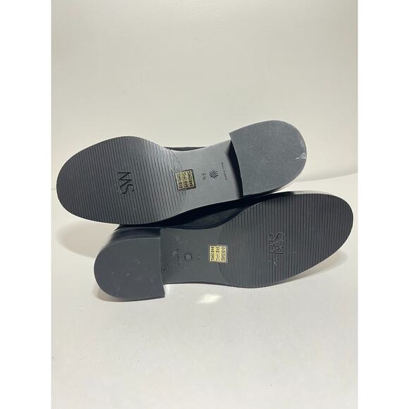 Stuart Weitzman LN Black Suede Sondra Shine Crystal Combat Lace Bootie 9.5 - Picture 7 of 7